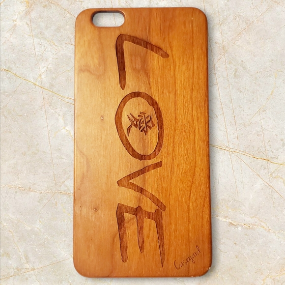 Real Wood iPhone 5s Case, Love iPhone 5s Case, Wood iPhone 5s Case, Wood iPhone - Picture 1 of 2